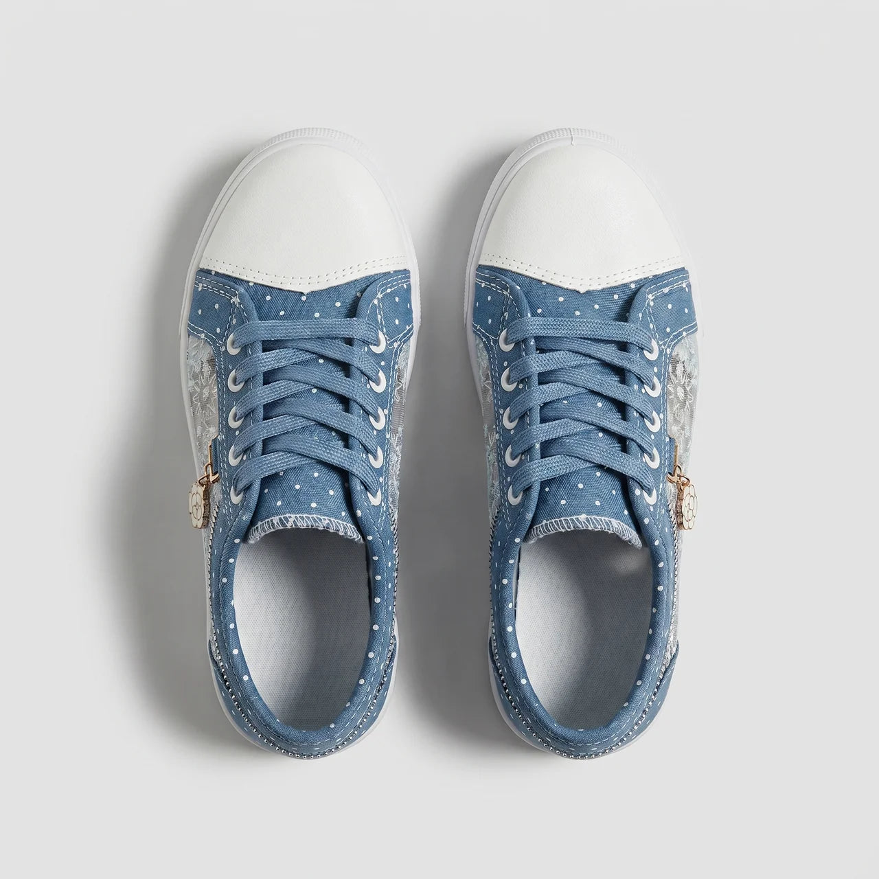 LAVINIA | SNEAKERS CASUAL CU DETALII DIN DANTELĂ