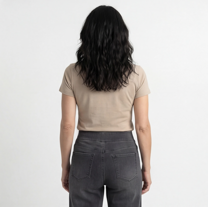 GEORGIANA | PANTALONI DENIM TALIE ELASTICĂ