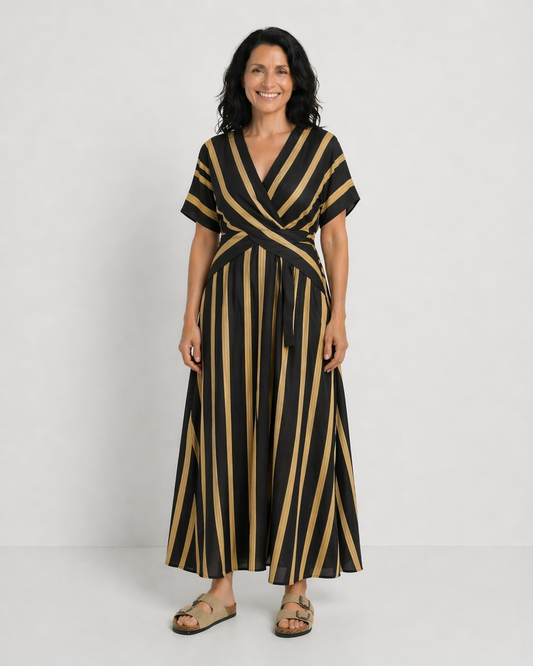 LINA | ROCHIE MIDI CU DUNGI ȘI DECOLTEU ÎN V