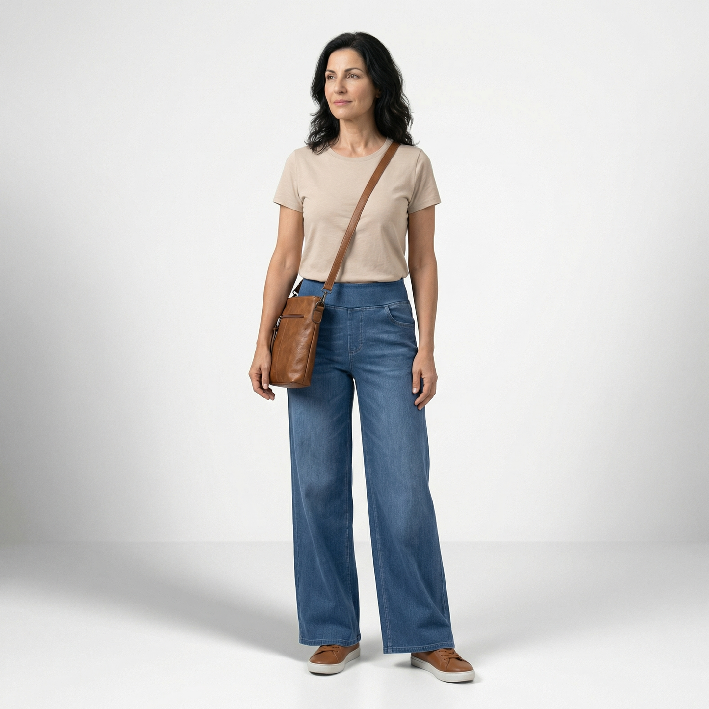 GEORGIANA | PANTALONI DENIM TALIE ELASTICĂ
