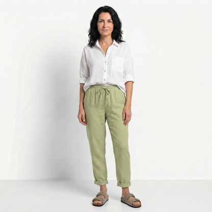 VANESSA | PANTALONI DIN IN TALIE ELASTICĂ