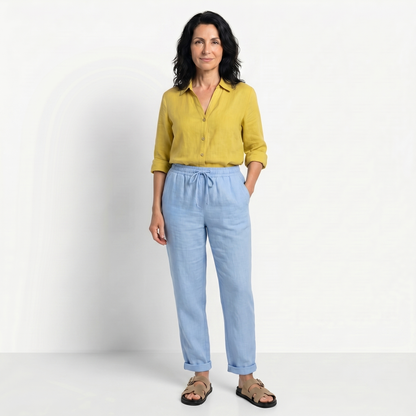 VANESSA | PANTALONI DIN IN TALIE ELASTICĂ