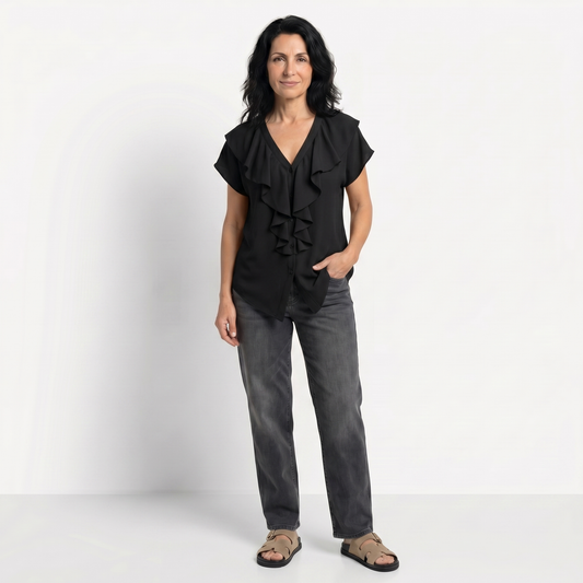 ELENA | BLUZĂ ELEGANTĂ CU VOLANE