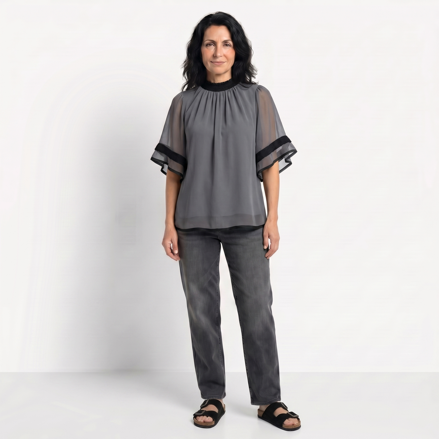 VIORICA | TRICOU ELEGANT CU VOLANE