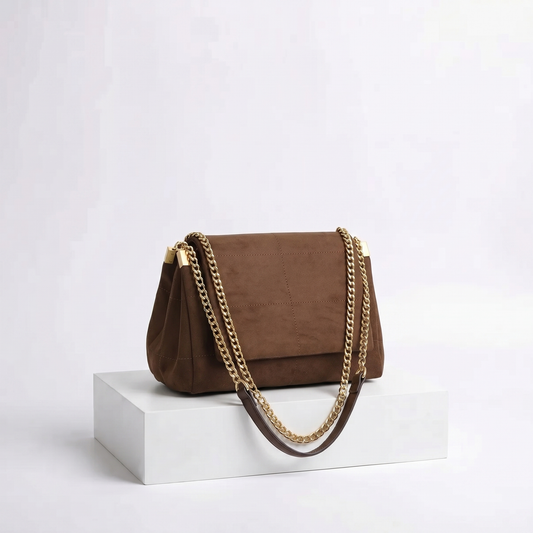 MARIELA | GEANTĂ ELEGANTĂ DE UMĂR CU LANȚ AURIU