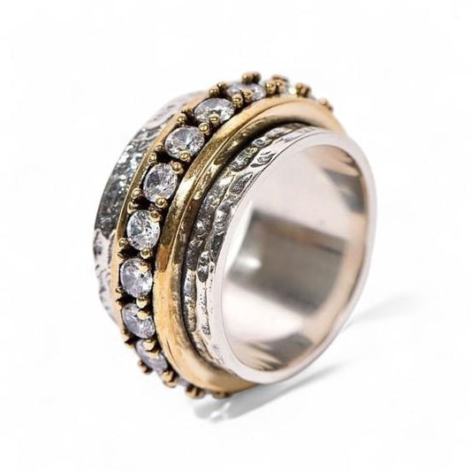 INEL LAT BICOLOR CU TEXTURĂ CIUPLITĂ ȘI STRĂLUCIRE